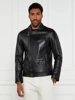 Karl Lagerfeld Skórzana kurtka | Regular Fit