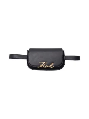 Karl Lagerfeld Skórzana saszetka nerka K/SIGNATURE