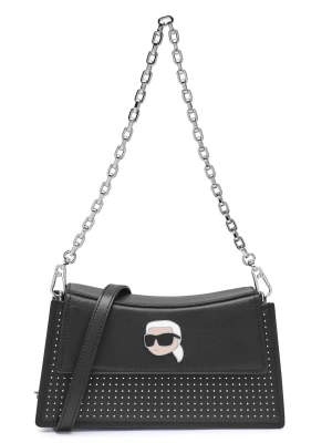 Karl Lagerfeld Skórzana torebka na ramię k / ikonik 2.0 czarny