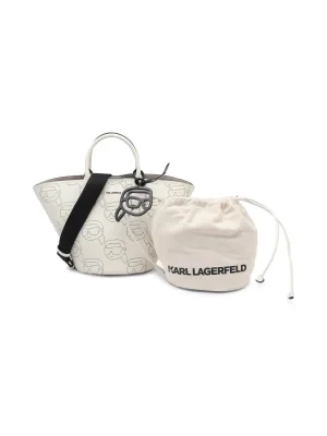 Karl Lagerfeld Skórzana torebka na ramię + saszetka