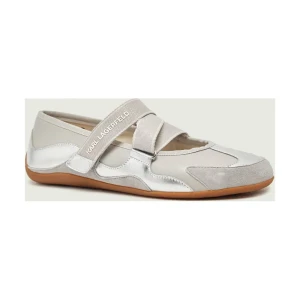 Karl Lagerfeld Skórzane baleriny ALTIA | zamsz