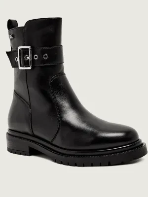 Karl Lagerfeld Skórzane botki BINKY