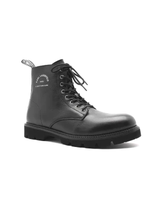 Karl Lagerfeld Skórzane buty czarny