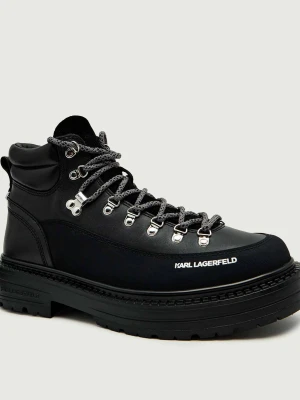 Karl Lagerfeld Skórzane buty trekkingowe MILES HIKER