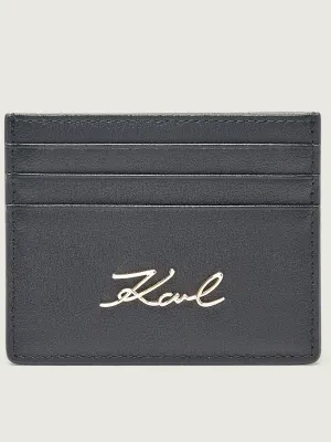 Karl Lagerfeld Skórzane etui na karty K/signature