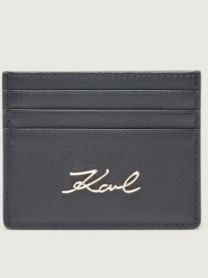 Karl Lagerfeld Skórzane etui na karty K/signature