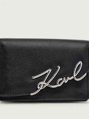 Karl Lagerfeld Skórzane etui na karty k/signature