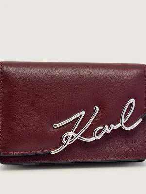 Karl Lagerfeld Skórzane etui na karty k/signature