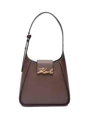 Karl Lagerfeld Skórzane hobo k/signature