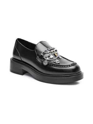 Karl Lagerfeld Skórzane loafersy MACIE