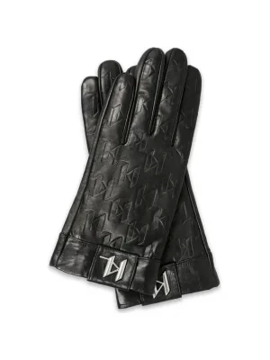 Karl Lagerfeld Skórzane rękawiczki K/MONOGRAM GLOVE