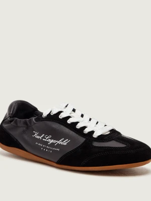 Karl Lagerfeld Skórzane sneakersy ALTIA | zamsz