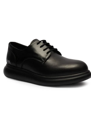 Karl Lagerfeld Skórzane sneakersy GRANBY czarny