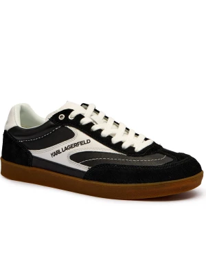 Karl Lagerfeld Skórzane sneakersy KANDIDATE czarny