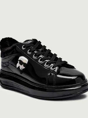 Karl Lagerfeld Skórzane sneakersy KAPRI | shearling