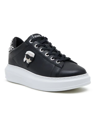 Karl Lagerfeld Skórzane sneakersy KAPRI czarny