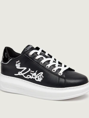 Karl Lagerfeld Skórzane sneakersy Kapri czarny