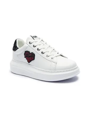 Karl Lagerfeld Skórzane sneakersy KAPRI Heart Of Karl