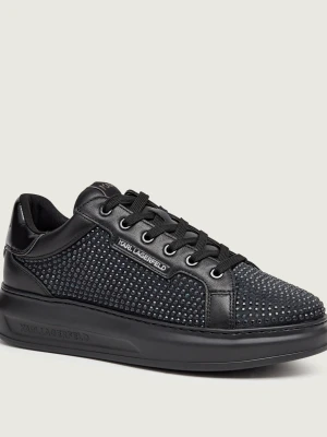 Karl Lagerfeld Skórzane sneakersy Kapri Mens czarny