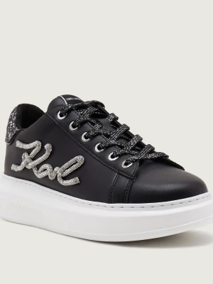 Karl Lagerfeld Skórzane sneakersy KAPRI Signia czarny