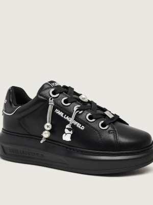 Karl Lagerfeld Skórzane sneakersy Kapri Tassel Charms czarny