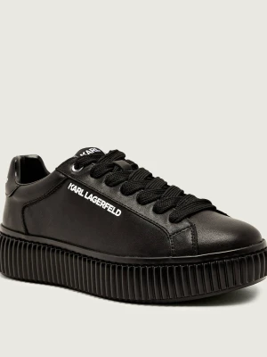 Karl Lagerfeld Skórzane sneakersy KAPRIKA czarny