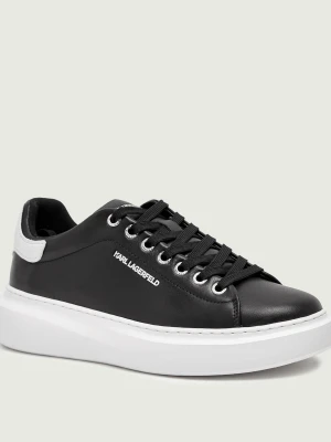 Karl Lagerfeld Skórzane sneakersy KORE czarny