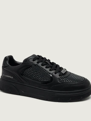 Karl Lagerfeld Skórzane sneakersy Kourtney czarny