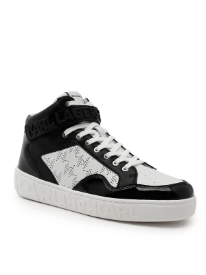 Karl Lagerfeld Skórzane sneakersy KUPSOLE III biały