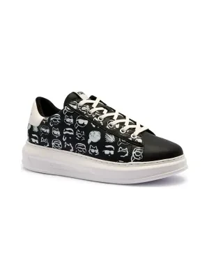 Karl Lagerfeld Skórzane sneakersy Twin NFT Graffiti