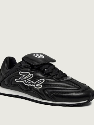 Karl Lagerfeld Skórzane sneakersy VENUS Volley czarny