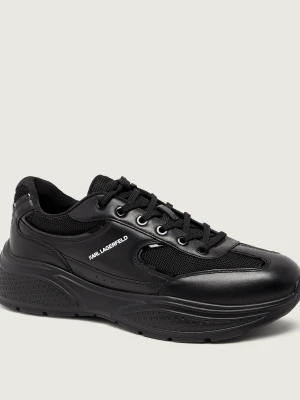 Karl Lagerfeld Skórzane sneakersy VESTA czarny