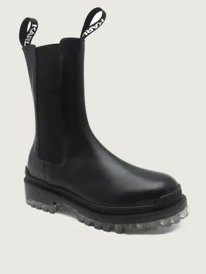 Karl Lagerfeld Skórzane sztyblety BIKER II