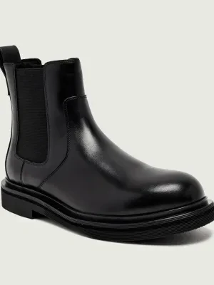 Karl Lagerfeld Skórzane sztyblety KINGSTON