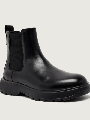Karl Lagerfeld Skórzane sztyblety MAGNUS