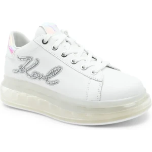 Karl Lagerfeld Skórzane trampki KAPRI KUSHION Signia Pearl Logo Lo