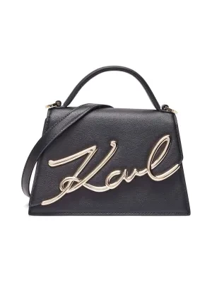 Karl Lagerfeld Skórzany kuferek K/SIGNATURE 2.0