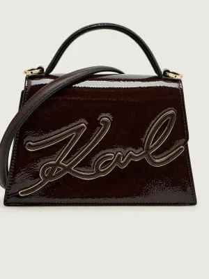 Karl Lagerfeld Skórzany kuferek k/signature 2.0