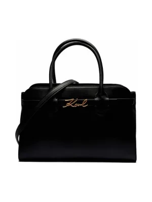 Karl Lagerfeld Skórzany kuferek K/SIGNATURE