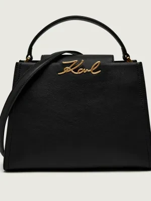 Karl Lagerfeld Skórzany kuferek k/signature