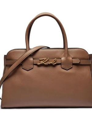 Karl Lagerfeld Skórzany kuferek K/SIGNATURE