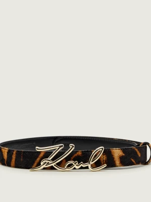 Karl Lagerfeld Skórzany pasek k/signature