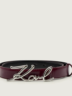 Karl Lagerfeld Skórzany pasek k/signature h2.5