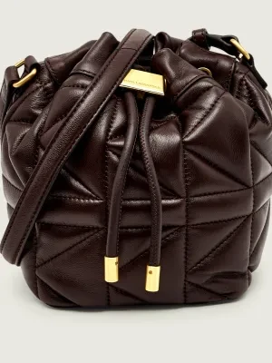 Karl Lagerfeld Skórzany worek k/kuilt