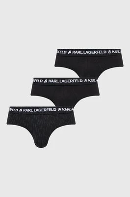 Karl Lagerfeld slipy 225M2102 (3-pack) męskie kolor czarny