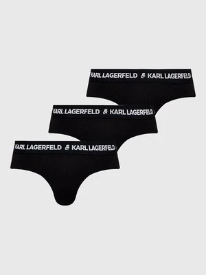 Karl Lagerfeld Slipy (3-pack) 211M2103 męskie kolor czarny