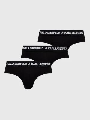Karl Lagerfeld Slipy (3-pack) 211M2103 męskie kolor czarny