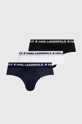 Karl Lagerfeld slipy 3-pack męskie kolor czarny