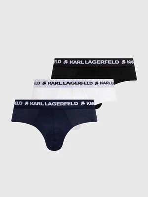 Karl Lagerfeld slipy 3-pack męskie kolor czarny