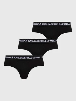 Karl Lagerfeld slipy 3-pack męskie kolor czarny